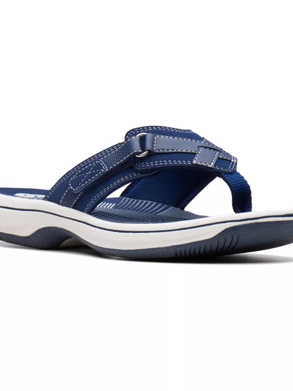 Clarks Cloudstepper Breeze Sandal -gently worn - NAVY, SIZE 9